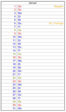 Heyer's Kalender-Studio - Monatsplaner