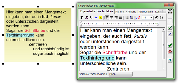 Heyer's Adventskalender - Mengentextfeld