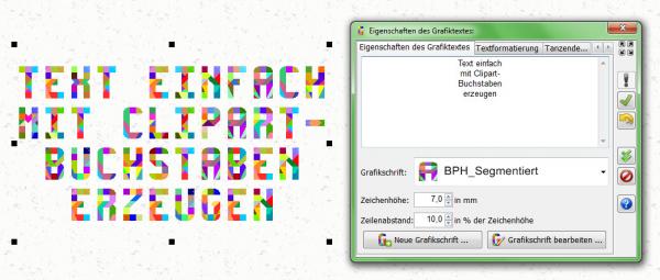 Zum Vergrößern anklicken! Heyer's Etiketten-Studio Pro - Grafiktext
